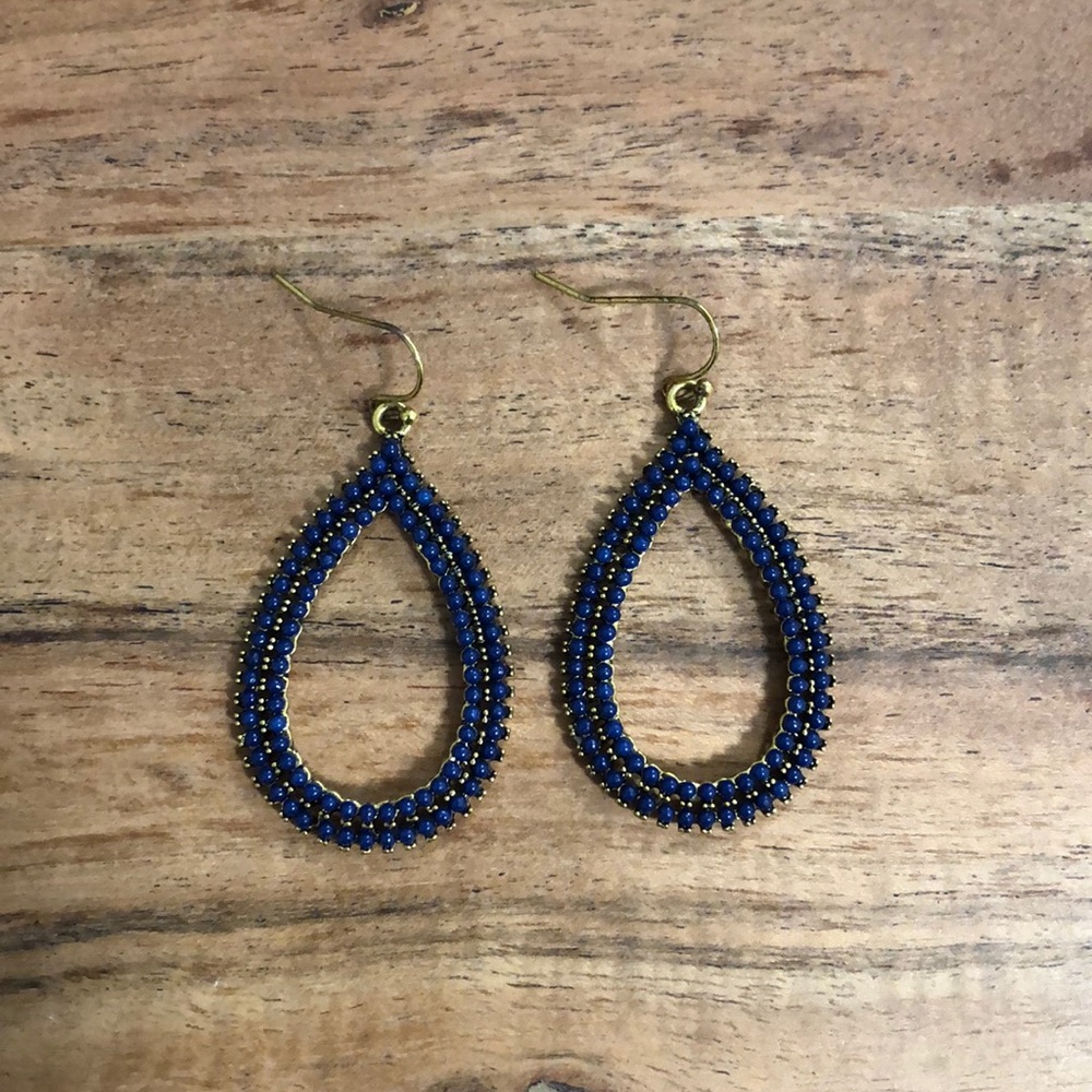 Blue Dangling Earrings